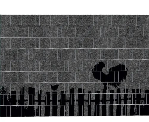 zaunzu Sichtschutzstreifen COUNTRY 2 - Bedruckter Sichtschutz 2,5m x 1,8m, (1 Rolle, Motivdruck Sichtschutzstreifen), Einfarbiger Druck für Doppelstabgitter
