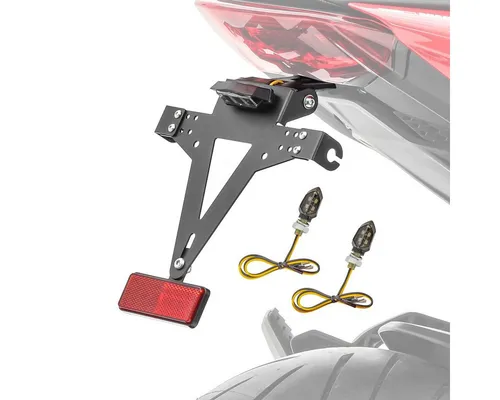 Zaddox Kennzeichenhalter für Ducati Monster 937 21-25 mit LED Blinker KP8 - Sonstige Elektroinstallationsartikel, elegantes Design und verbesserte Sichtbarkeit durch integrierte LED Blinker.
