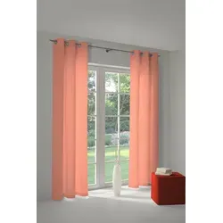Adam Vorhang Uni Collection (1 St), Ösen, blickdicht, Jacquard, aus 100% Bio-Baumwolle orange 145 cm x 225 cm