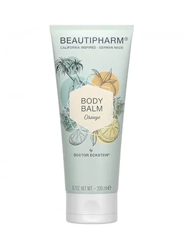 Doctor Eckstein Beautipharm Body Balm Orange 200 ml - Körperlotion mit Vitamin E und wertvollen Ölen, spendet intensive Feuchtigkeit und pflegt die Haut nach dem Duschen oder Baden.