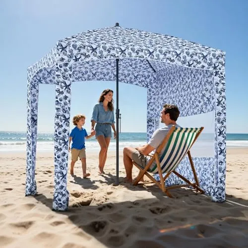 VEVOR Strand-Cabana 183 x 183 cm – Praktischer Sonnenschutz für Outdoor