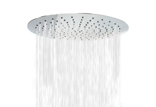 Schulte Kopfbrause rund, Ø 40 cm in Chromoptik, Schwenkbarer Regenduschkopf für ein entspannendes Duscherlebnis