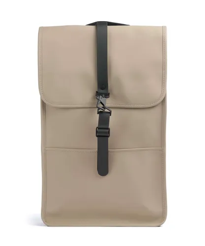Rains Rucksack Beige RAINS-13000-133 - Stylischer Rucksack aus robustem Polyurethan und Polyester, ideal für den täglichen Gebrauch und wetterfest. Perfekt für Schule oder Freizeit.