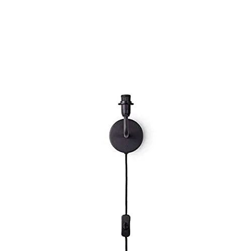 Paco Home Wandlampe Wandleuchte Innen Mit Stecker und Schalter Flur Lampe Wohnzimmer Kabellänge 3m E14, Lampenart:Wandleuchte, Leuchten Farbe:Schwarz