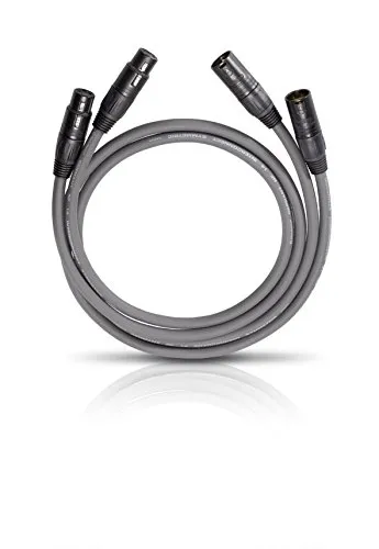Oehlbach NF 14 Master X - Hochwertiges NF-Audiokabel mit XLR-Stecker - HiFi-Kabel für perfekte Signalübertragung, mit versilbertem Innenleiter und 24 Karat vergoldeten Kontakten für optimale Kontaktsicherheit.