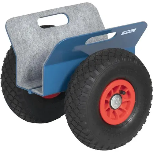 Fetra Plattenwagen 4155 - Gummireifen Plattenroller mit 250kg Tragkraft - Plattenroller für den flexiblen Transport von Holz, Metall, Rigips & Glas. Sicher durch Gewichtsklemmung, maximale Klemmbreite 0-60mm. Made in Germany, ideal für Baustellen und Werkstätten.