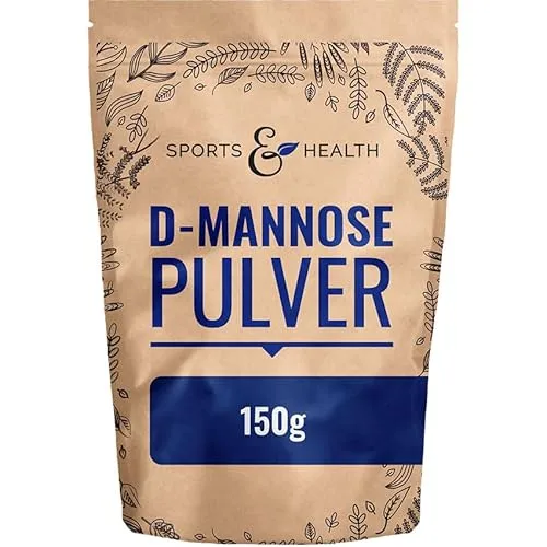 D-Mannose Pulver Als Große Packung mit 150g Mannose - Vegan Und Natürliches D Mannose Pulver Für 75 Portionen Als 2,5 Monate Vorrat