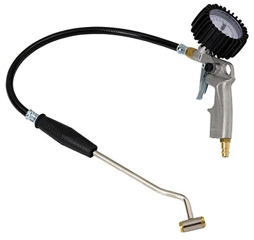 Reifenfüller geeicht mit Tankstellenstecker 0-10 bar