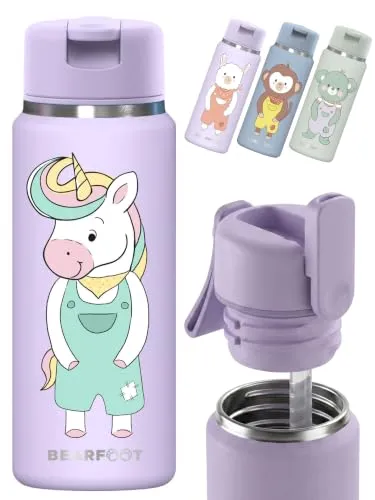 TINY Edelstahl Trinkflasche Kinder 200ml (Einhorn