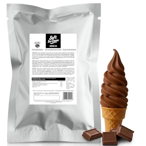 Sansei Soft-Eis Pulver 2 kg 2:5 für 7 Kg Eis (Schokolade) von sansei