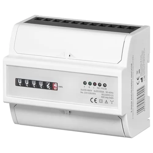 Produktbild Miratic Stromzähler 3 Phasen Analoge 100A 7 Module