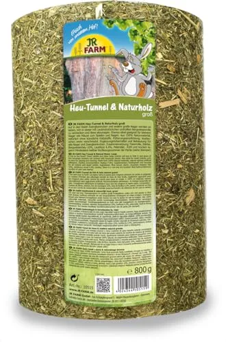 JR Farm Heu-Tunnel + Naturholz groß 750 g