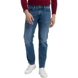 Cross Jeans Herren Jeans Antonio Relaxed Fit Blau 301 Normaler Bund Reißverschluss W 32 L 30