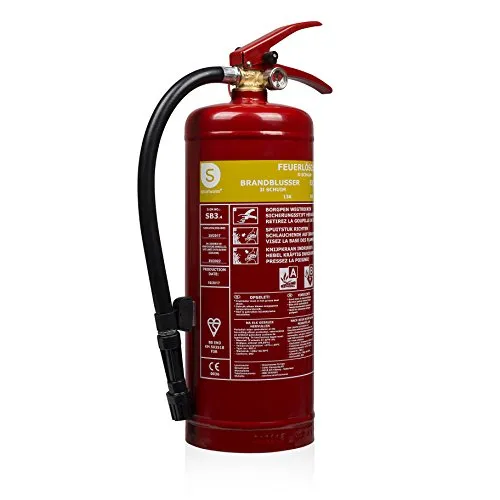 SMARTWARES Feuerlöscher, Schaum, 3 L - Feuerlöscher für Brandklasse 13A und 70B, kompakt und effektiv, ideal für Zuhause oder kleine Betriebe