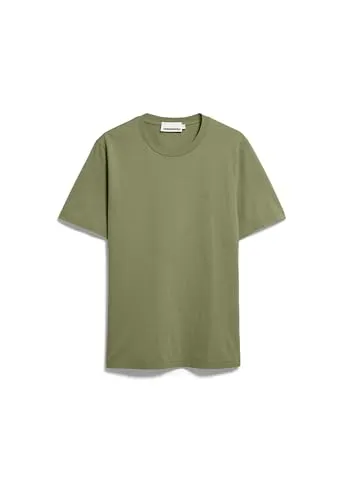 ARMEDANGELS Herren T-Shirt aus Bio-Baumwolle JAAMES Regular Fit Fatigue Green M