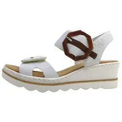 Rieker Sandalette Plateausandale weiß 39 EU von Rieker