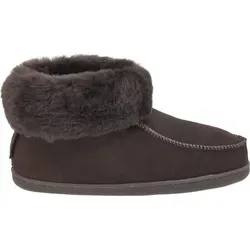 Vanuba Peppin Lammfell Hausschuhe Damen Schuhe - Badelatschen Damen Hausschuhe - Leder Wolle Pantoffeln Damen - Bequeme Schuhe Damen Lammfell-Hauss... - Braun - 39