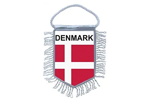 Akachafactory Wimpel mini Flagge Fahne flaggen miniflagge dänemark