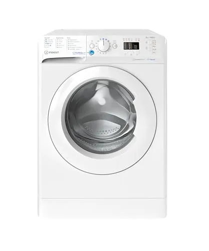 Indesit BWA81496XWVIT Waschmaschine 8KG 1400GIRI - Energieeffiziente Waschmaschine mit 16 Programmen und 8 kg Fassungsvermögen, ideal für Familien und Haushalte.