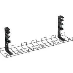 InLine® Kabelführungs-Gitter 60cm schwarz - Praktisches Kabelführungs-Gitter für die Tischmontage. Werkzeuglose Installation dank Schraubklemmen – ideal für einen aufgeräumten Arbeitsplatz und effiziente Kabelorganisation.