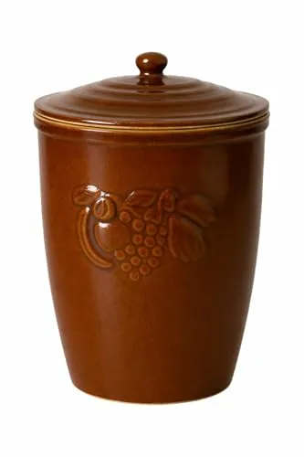 Original K&K Rumtopf 10 Liter - Vielseitiger Keramiktopf für kreative Köche - Großer 10-Liter Rumtopf aus Steinzeug, ideal für die Herstellung von Fruchtlikören und zum Einlegen von Spezialitäten. Pflegeleicht, hitzebeständig und perfekt für kreative Vorratshaltung.