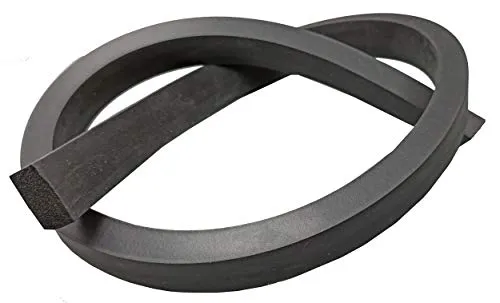 Moosgummidichtung Vierkantprofil 15 x 25 mm EPDM Gummidichtung Dichtungen Schwarz 1 Meter