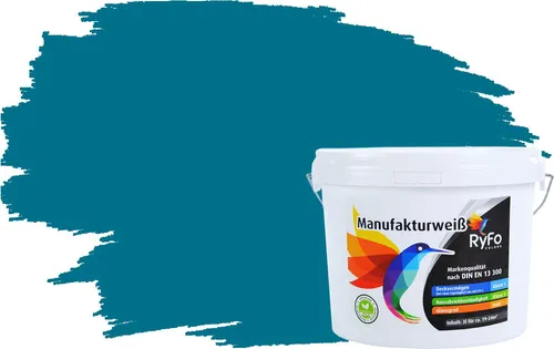 RyFo Colors Wand- und Deckenfarbe Manufakturweiß Grüntöne 1 L – Premium Dispersionsfarbe für stilvolle Akzente - Die RyFo Colors Manufakturweiß Grüntöne bieten brillante Farbakzente für Innenräume. Mit hoher Deckkraft und Ergiebigkeit von ca. 8 m² pro Liter ist sie ideal für anspruchsvolle Anwendungen und sorgt für ein angenehmes Raumklima.