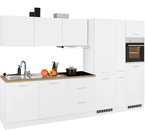 KOCHSTATION Küchenzeile KS-Kehl, 330cm mit E-Geräten