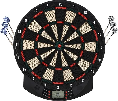 Elektronische Dartscheibe mit automatischer Wertung und 26 Spielen
