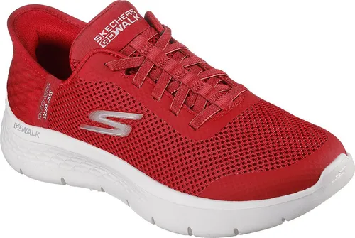 SKECHERS GO WALK FLEX-GRAND ENTRY Slip-On Sneaker für Damen, Gr. 43, rot - Bequemer Slip-On Sneaker von Skechers mit innovativer Slip-Ins Funktion. Atmungsaktives Textilmaterial und gepolsterte Innensohle bieten höchsten Tragekomfort.