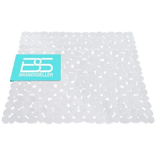 Brandsseller Duscheinlage 53x53 cm Duschmatte in Steinoptik Melange