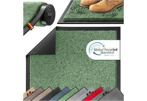 KESSER Fußmatte Schmutzfangmatte rutschfest für Innen- & Außenbereich, Höhe: 7 mm, Teppich für Wohnungseingang, Büro & Vorzimmer