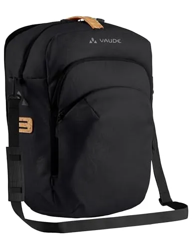 VAUDE Eback Single Gepäckträgertasche - Fahrradtasche für E-Biker mit viel Stauraum, Laptopfach und robustem QMR 2.0 Befestigungssystem. Umweltfreundlich und funktional dank Green Shape-Label.