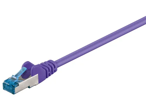 Goobay CAT 6A Patchkabel, S/FTP (PiMF), Violett in lila von Goobay