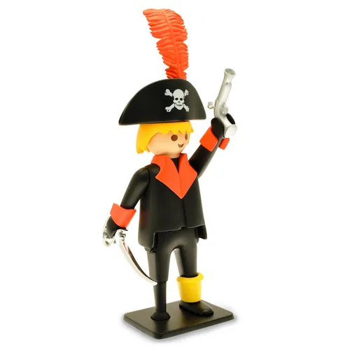 Plastoy PLAYMOBIL Vintage Collection Figur Pirat 21 cm - Playmobil Figur Pirat, hochwertige 21 cm Sammelfigur aus Polyresin, ideal für Sammler und Liebhaber von Vintage-Dekorationen.