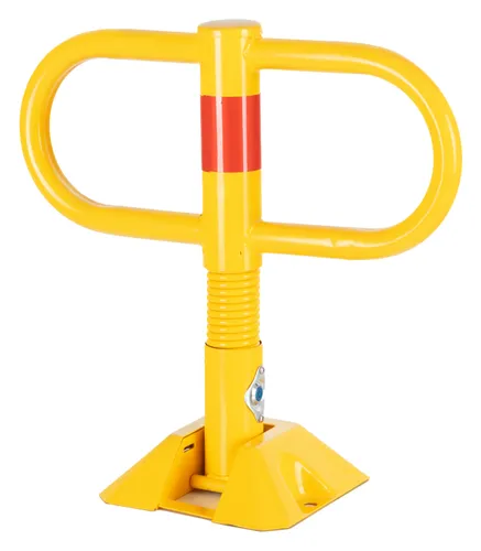 Stagecaptain PPS-47XL Parkplatzschloss - Zubehör für Elektrowerkzeug, stationäre Absperrung aus robustem Stahl, abschließbar und federnd gelagert, schützt vor Fremdfahrzeugen und minimiert Fahrzeugbeschädigungen.