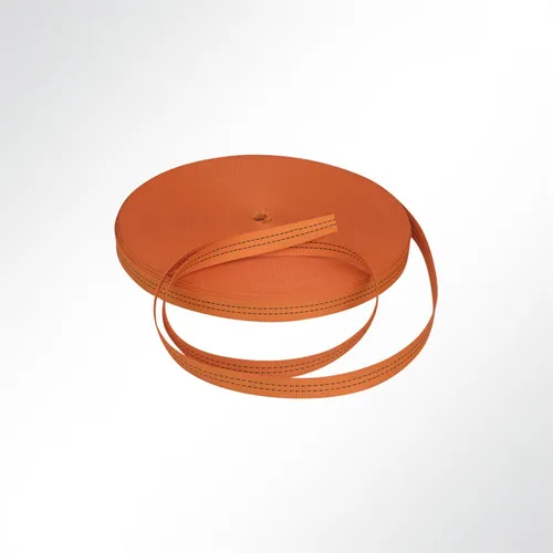 Lysel Gurtband Polyester (PES), 35mm 3200 Kg, (B) 35mm in Orange (1 lfm) 3200kg