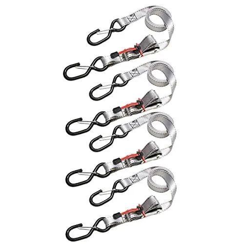 MASTER LOCK 3062EURDAT 4ER PACK SPANNGURTE 1,80M MIT FEDERKLEMME und 2 STCK.SHAKEN