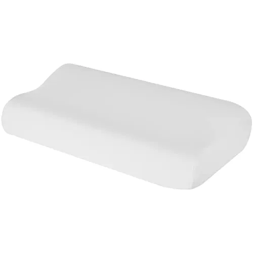 Theonoi Kissenbezug Kissenhülle für Nackenkissen Nackenstützkissen Gesundheitskissen Nackenrollen aus Baumwolle für Größen von 35x60 bis 45x75 cm (Weiß 109)