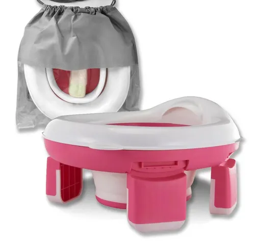 P & K Töpfchen Tragbarer Toilettensitz Reise-Toilette, faltbar und leicht zu reinigen