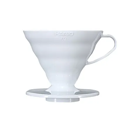 Hario V60-02 Plastic Dripper White Hario 4977642730472 in weiß von HARIO