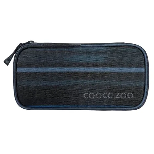 coocazoo Mäppchen „Urban Line”, blau, Federmäppchen, großes Hauptfach, Schlaufen für Zirkel, Geodreieck und Lineal, Stundenplanfach, Stiftehalter, Reißverschlussfach, ab der 3. Klasse