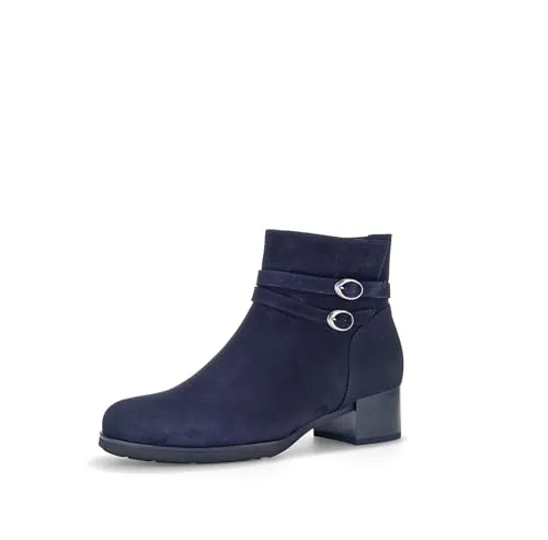 Gabor Damen Biker Boots, Frauen Stiefeletten,Wechselfußbett,Best Fitting,Kurzstiefel,uebergangsschuhe,uebergangsstiefel,Atlantik,40 EU / 6.5 UK