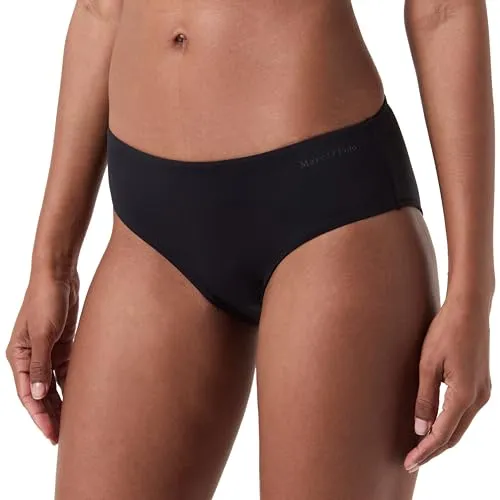 Marc O´Polo Damen Stockholm Bikini Bottoms, Schwarz, M EU - Bikinihosen für Damen, aus atmungsaktivem Material für einen klassischen Look und bequemen Sitz.