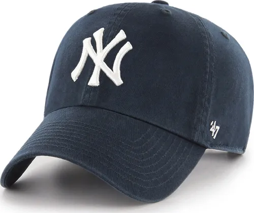 Forty Seven 47 Brand New York Yankees Navy Clean Up Curved Visor Strapback Cap