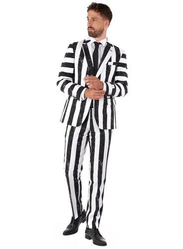 Opposuits Beetlejuice Partyanzug in weiß von OppoSuits