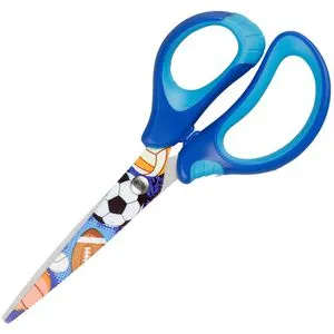 Idena Kinderschere 14028, 15cm, für Rechtshänder, blau, ab 5 Jahre