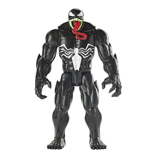 Spider-Man E8684 Maximum Venom Titan Hero Action-Figur - Actionfigur für Kinder, 35 cm große Venom Figur im klassischen Design, kompatibel mit Titan Hero Blast Gear Zubehör für aufregende Sounds.