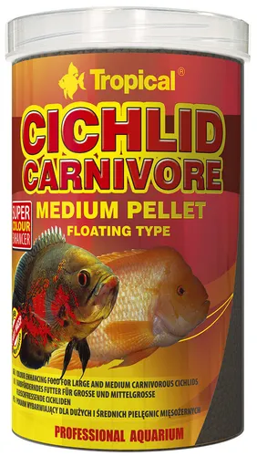 Tropical Cichlid Carnivore Medium Pellet - für fleischfressende Cichliden 500ml