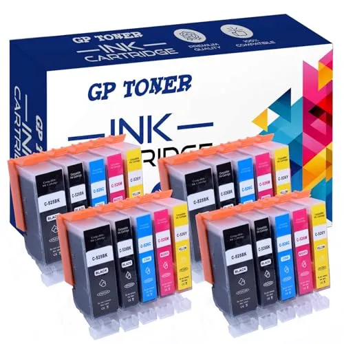 GP TONER DRUCKER PATRONEN für, IP4850 IP4950 IX6550 MG5150 MG5250 MG5350 Set CMYK x4